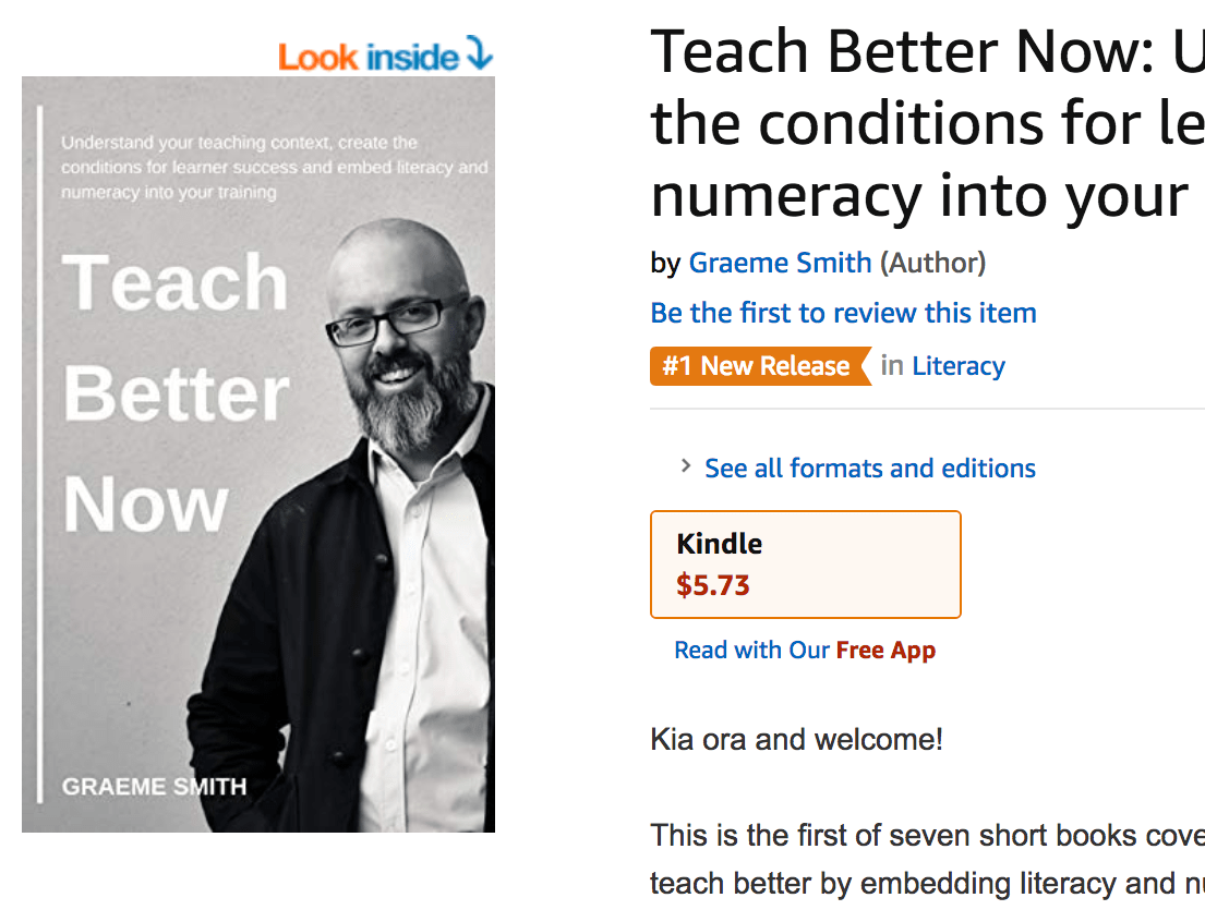 #1 New release in Study & Teaching and now Literacy