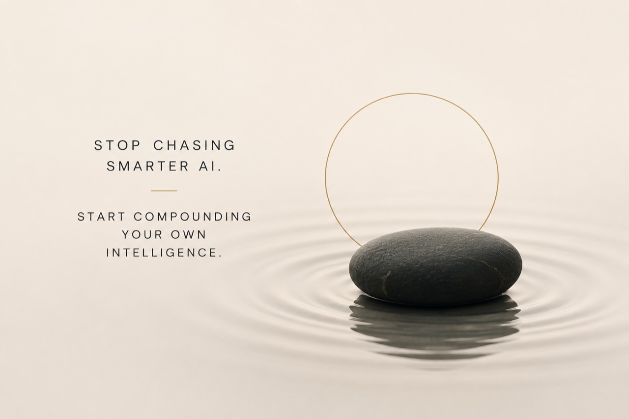 Stop Chasing Smarter AI. Start Compounding Your Own Intelligence.